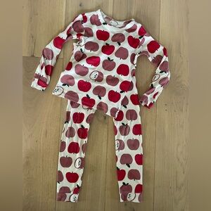 babyGap Organic Cotton PJ Set, Red Apple Print, 6 Years.